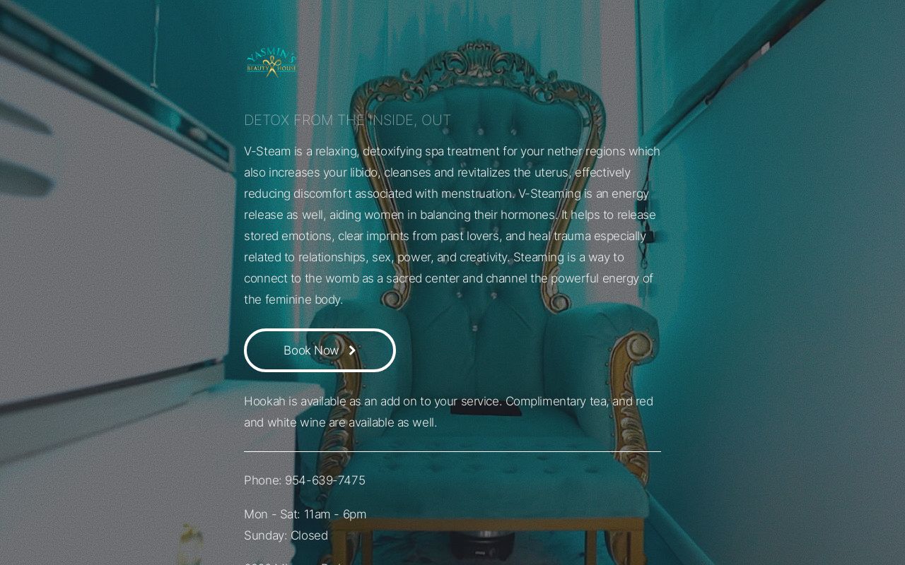 Yasmin's Royal V-Steam Room